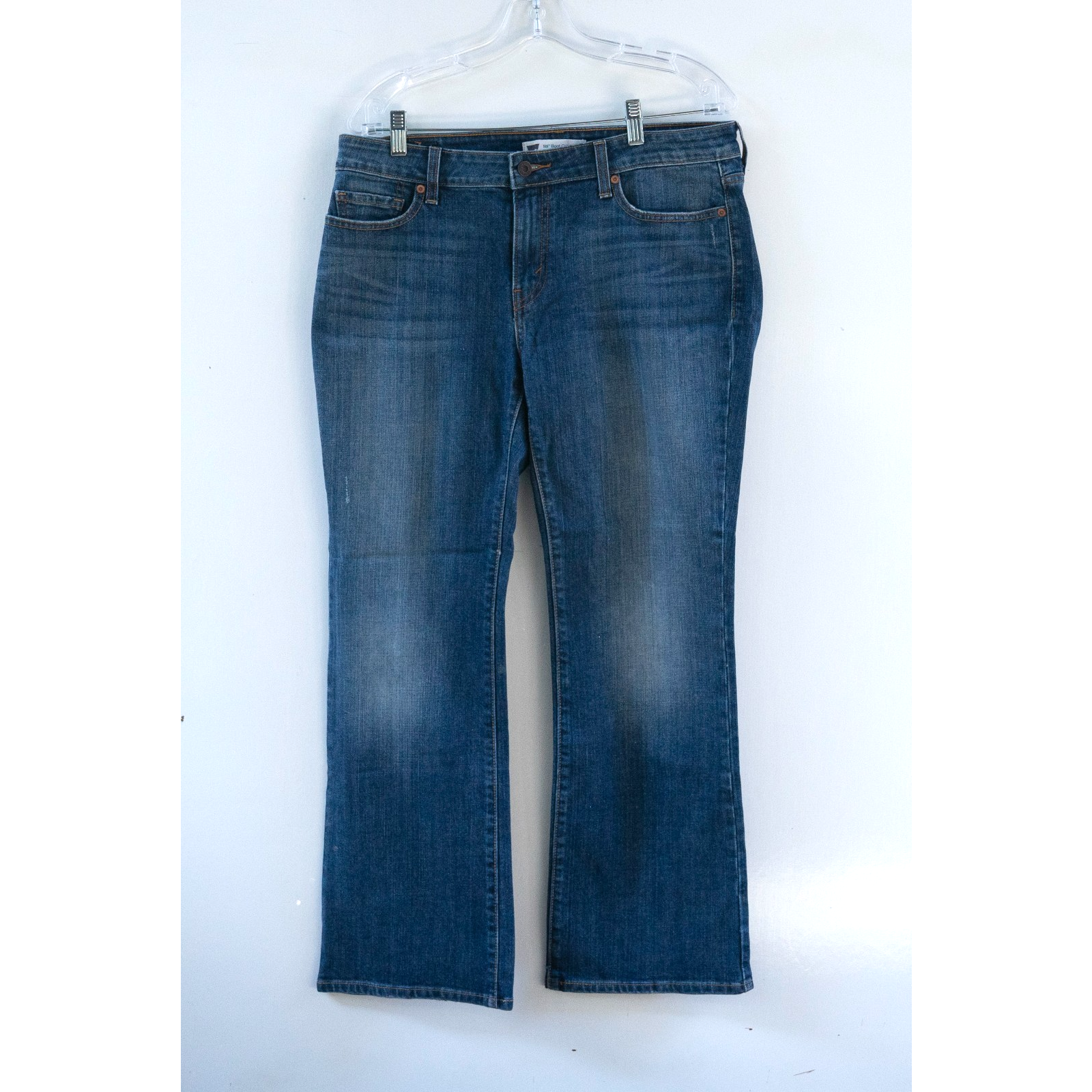 Levi’s Women’s 515 Boot Cut Stretch Jeans Blue Denim Size 12m Mid Rise